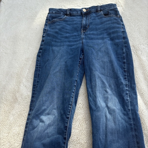 American Eagle Curvy High Rise Jeggings Size 10 Regular | Dark Wash Denim | - Picture 3 of 9
